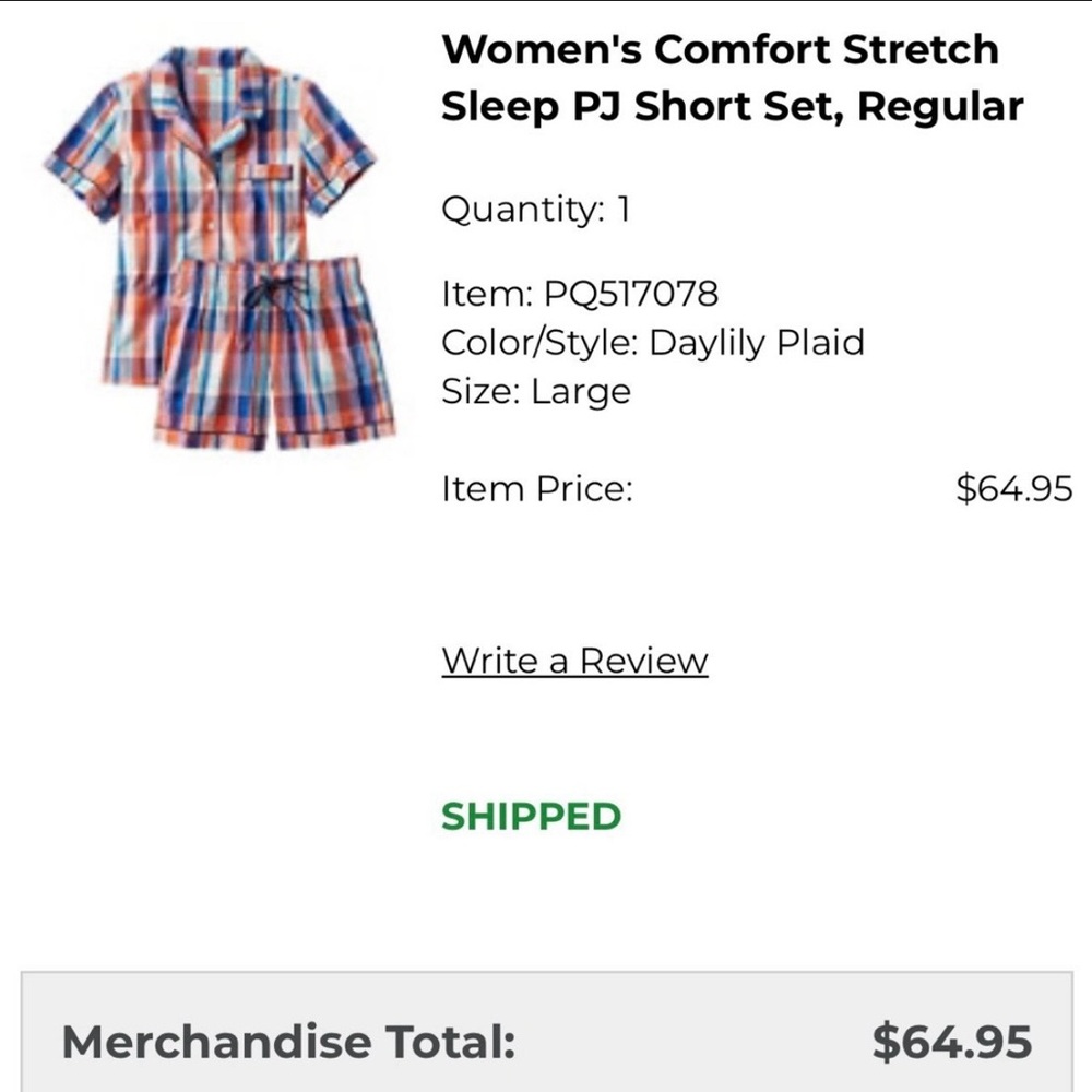 L.L. Bean Women’s Pajama Set - Large